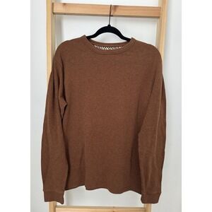 Denim & flower By Ricky Singh Brown Pullover Long Sleeve Sweater Size L